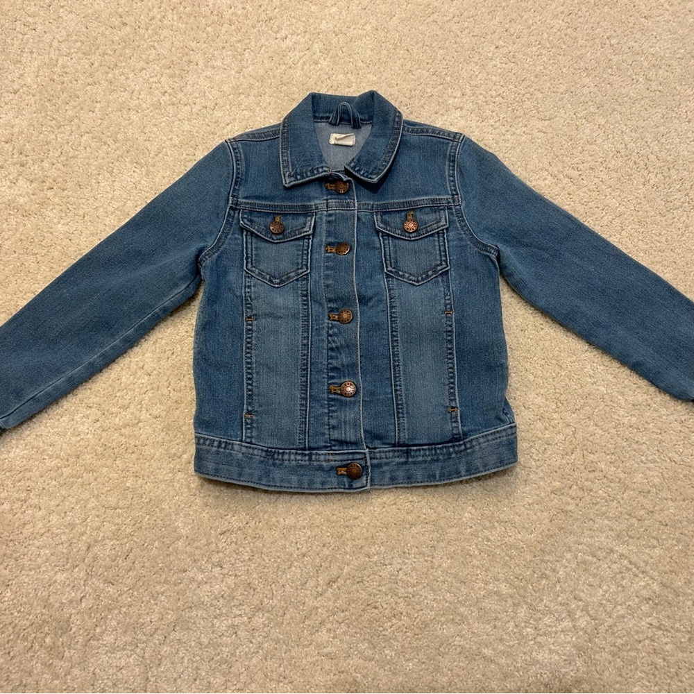 Crewcuts Girl’s Blue Denim Jean Jacket in Size 6-7